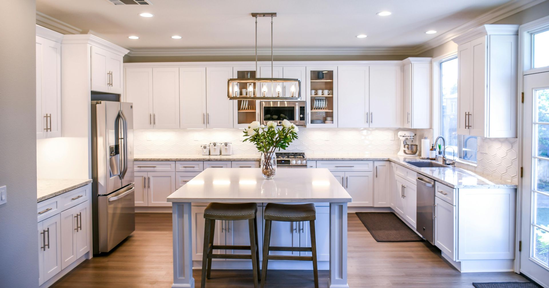 White Wooden Cupboards